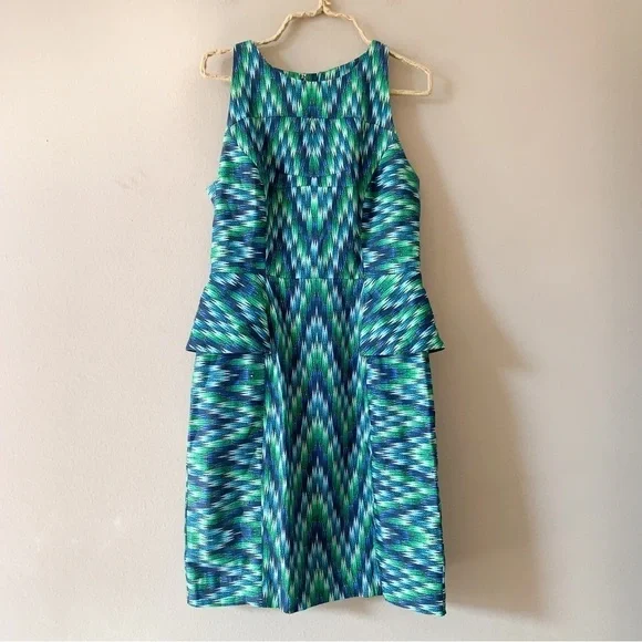 Milly of New York Thea Peplum Waist Sheath Dress - Picture 3 of 9